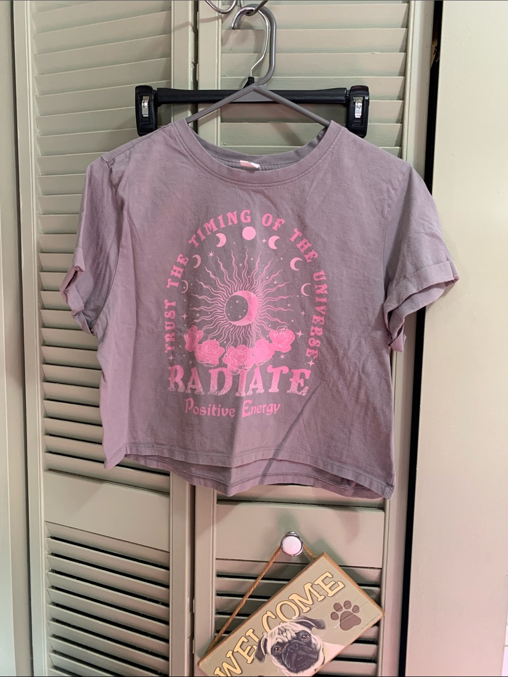Radiate Positive Energy Crop Tee